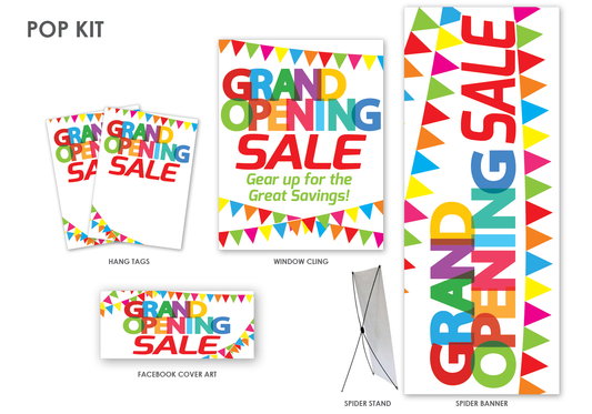 Grand Opening In-Store Signage Kit