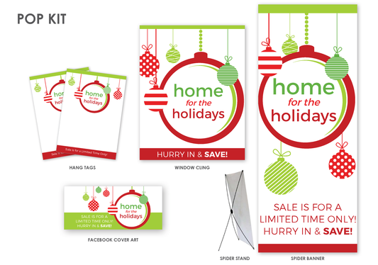 Home For The Holidays In-Store Signage Kit