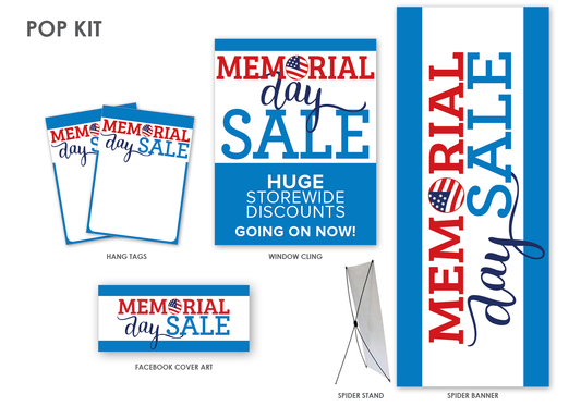 Memorial Day In-Store Signage Kit