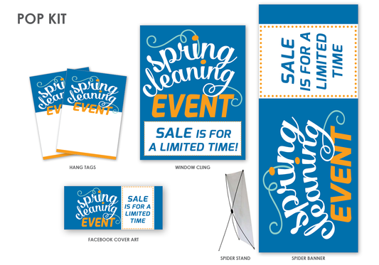 Spring Cleaning Event In-Store Signage Kit