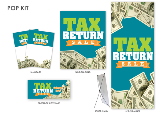 Tax Return Sale In-Store Signage Kit