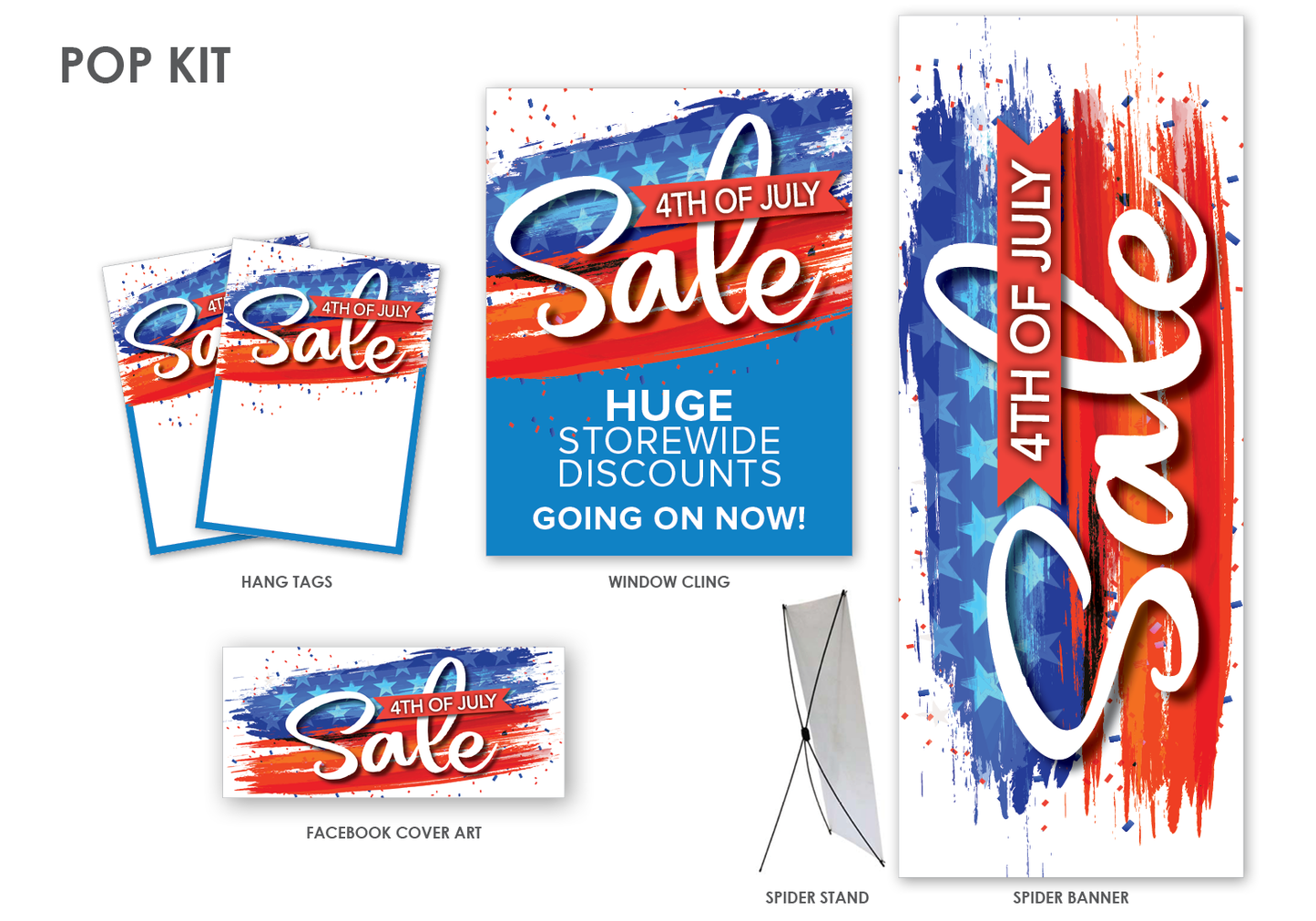 4th of July In-Store Signage Kit