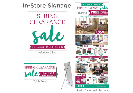 Spring Clearance Sale In-Store Signage Kit