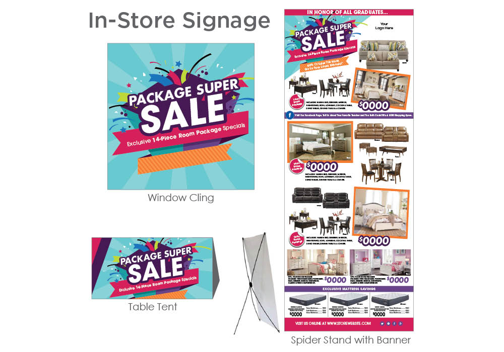 Package Super Sale In-Store Signage Kit